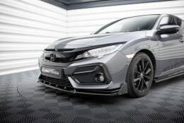 Cup Spoilerlippe Front Ansatz + Flaps passend für Honda Civic Sport Mk 10