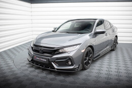 Cup Spoilerlippe Front Ansatz + Flaps passend für Honda Civic Sport Mk 10