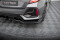 Mittlerer Cup Diffusor Heck Ansatz passend für V.1 (mit einem vertikalem balken) Honda Civic Sport Mk 10 Facelift schwarz Hochglanz