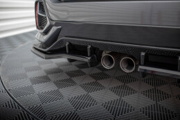 Mittlerer Cup Diffusor Heck Ansatz DTM Look + Flaps für Honda Civic Sport Mk 10 Facelift FLAPS MATT