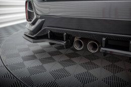 Mittlerer Cup Diffusor Heck Ansatz für V.1 (mit einem vertikalem balken) + Flaps Honda Civic Sport Mk 10 Facelift