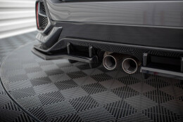 Mittlerer Cup Diffusor Heck Ansatz passend für V.1 (mit einem vertikalem balken) + Flaps Honda Civic Sport Mk 10 Facelift