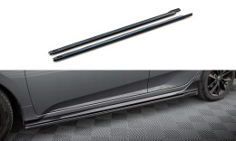 Seitenschweller Ansatz Cup Leisten für Honda Civic Sport Mk 10 schwarz Hochglanz