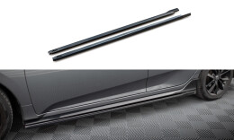 Seitenschweller Ansatz Cup Leisten passend für Honda Civic Sport Mk 10 schwarz Hochglanz