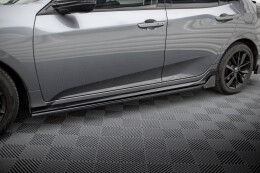 Seitenschweller Ansatz Cup Leisten + Flaps für Honda Civic Sport Mk 10 FLAPS MATT