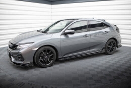 Seitenschweller Ansatz Cup Leisten + Flaps passend für Honda Civic Sport Mk 10