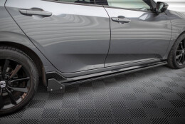 Street+ Seitenschweller Leisten + Flaps passend für Honda Civic Sport Mk 10