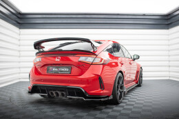 Oberer Heck Spoiler Aufsatz Abrisskante passend für Honda Civic Type-R Mk 11 schwarz Hochglanz