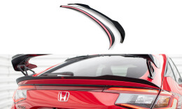 Unterer Heck Spoiler Aufsatz Abrisskante für Honda Civic Type-R Mk 11 schwarz Hochglanz