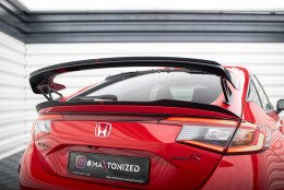 Unterer Heck Spoiler Aufsatz Abrisskante passend für Honda Civic Type-R Mk 11 schwarz Hochglanz