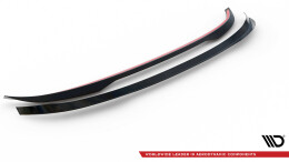 Unterer Heck Spoiler Aufsatz Abrisskante passend für Honda Civic Type-R Mk 11 schwarz Hochglanz
