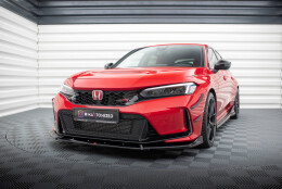 Street+ Spoilerlippe Front Ansatz V.2 passend für Honda Civic Type-R Mk 11 schwarz Hochglanz
