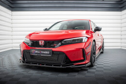 Cup Spoilerlippe Front Ansatz V.3 passend für Honda Civic Type-R Mk 11 schwarz Hochglanz