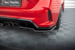 Mittlerer Cup Diffusor Heck Ansatz V.1 für Honda Civic Type-R Mk 11 schwarz Hochglanz