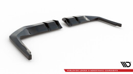 Mittlerer Cup Diffusor Heck Ansatz V.1 für Honda Civic Type-R Mk 11 schwarz Hochglanz