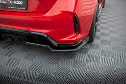 Mittlerer Cup Diffusor Heck Ansatz V.2 für Honda Civic Type-R Mk 11 schwarz Hochglanz