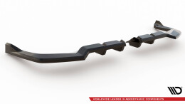 Mittlerer Cup Diffusor Heck Ansatz V.2 für Honda Civic Type-R Mk 11 schwarz Hochglanz