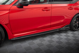 Seitenschweller Ansatz Cup Leisten V.1 passend für Honda Civic Type-R Mk 11 schwarz Hochglanz
