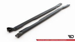 Seitenschweller Ansatz Cup Leisten V.2 für Honda Civic Type-R Mk 11 schwarz Hochglanz