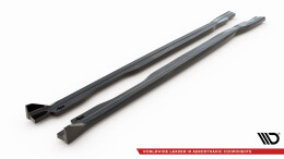 Seitenschweller Ansatz Cup Leisten V.2 passend für Honda Civic Type-R Mk 11 schwarz Hochglanz