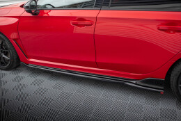 Street+ Seitenschweller Leisten V.2 passend für Honda Civic Type-R Mk 11 schwarz Hochglanz