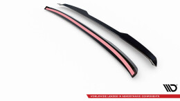 Heck Spoiler Aufsatz Abrisskante passend für Ford Tourneo Custom Mk1 Facelift schwarz Hochglanz