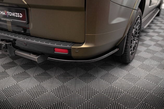 Heck Ansatz Flaps Diffusor für Ford Tourneo Custom Mk1 FL schwarz Hochglanz