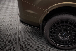 Heck Ansatz Flaps Diffusor passend für Ford Tourneo Custom Mk1 Facelift schwarz Hochglanz