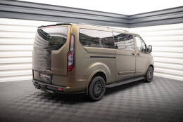 Heck Ansatz Flaps Diffusor passend für Ford Tourneo Custom Mk1 Facelift schwarz Hochglanz