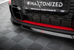 Cup Spoilerlippe Front Ansatz V.2 passend für Mini Cooper S John Cooper Works F56 Facelift schwarz Hochglanz