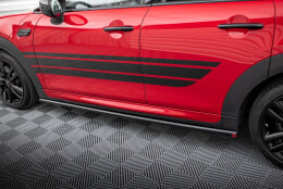 Seitenschweller Ansatz Cup Leisten passend für Mini Cooper S John Cooper Works F55 Facelift schwarz Hochglanz