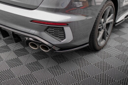 Heck Ansatz Flaps Diffusor V.2 für Audi S3 Limo 8Y...