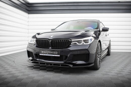 Cup Spoilerlippe Front Ansatz passend für BMW 6er GT M-Paket G32 schwarz Hochglanz