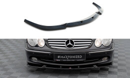 Cup Spoilerlippe Front Ansatz V.2 für Mercedes-Benz CLK W209 schwarz Hochglanz