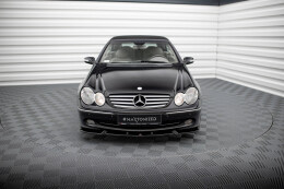 Cup Spoilerlippe Front Ansatz V.2 für Mercedes CLK W209 schwarz Hochglanz