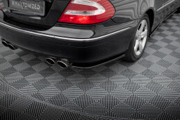 Street+ Heck Ansatz Flaps V.1 passend für Mercedes CLK W209 schwarz Hochglanz