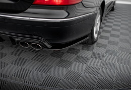 Heck Ansatz Flaps Diffusor V.2 für Mercedes CLK W209 schwarz Hochglanz