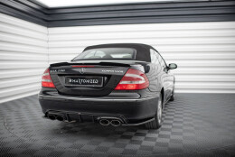 Heck Ansatz Flaps Diffusor V.2 passend für Mercedes-Benz CLK W209 schwarz Hochglanz