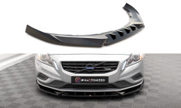 Cup Spoilerlippe Front Ansatz V.1 passend für Volvo S60 R-Design Mk2 schwarz Hochglanz