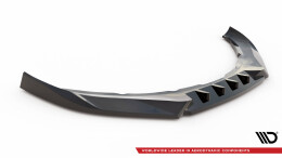 Cup Spoilerlippe Front Ansatz V.1 passend für Volvo S60 R-Design Mk2 schwarz Hochglanz