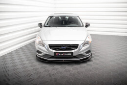 Cup Spoilerlippe Front Ansatz V.2 für Volvo S60 R-Design Mk2 schwarz Hochglanz