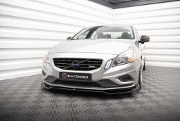 Cup Spoilerlippe Front Ansatz V.2 passend für Volvo S60 R-Design Mk2 schwarz Hochglanz