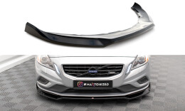 Street+ Spoilerlippe Front Ansatz V.2 passend für Volvo S60 R-Design Mk2 schwarz Hochglanz