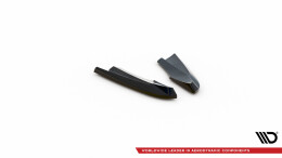 Heck Ansatz Flaps Diffusor für Volvo S60 R-Design Mk2 schwarz Hochglanz