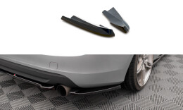 Heck Ansatz Flaps Diffusor passend für Volvo S60 R-Design Mk2 schwarz Hochglanz