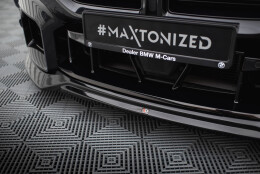 Cup Spoilerlippe Front Ansatz V.1 passend für BMW M2 G87 schwarz Hochglanz