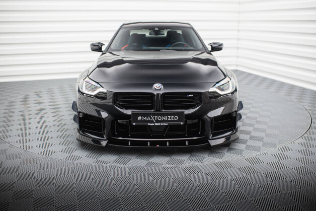 Street+ Spoilerlippe Front Ansatz V.3 passend für BMW M2 G87 schwarz Hochglanz