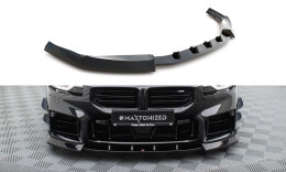 Cup Spoilerlippe Front Ansatz V.3 passend für BMW M2 G87 schwarz Hochglanz