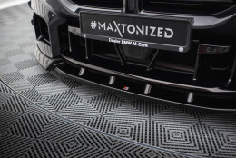 Cup Spoilerlippe Front Ansatz V.3 passend für BMW M2 G87 schwarz Hochglanz