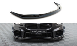 Cup Spoilerlippe Front Ansatz V.4 passend für BMW M2 G87 schwarz Hochglanz